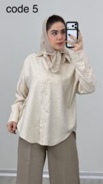 شومیز مدل نیلوفر کد 09164 B-11 - Image 5