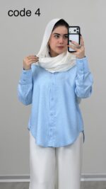 شومیز مدل نیلوفر کد 09164 B-11 - Image 7