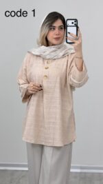 شومیز کوک دوزی مدل آزیتا کد 09169 A-17 - Image 3