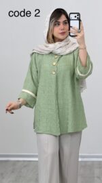 شومیز کوک دوزی مدل آزیتا کد 09169 A-17 - Image 6