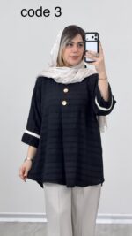 شومیز کوک دوزی مدل آزیتا کد 09169 A-17 - Image 2