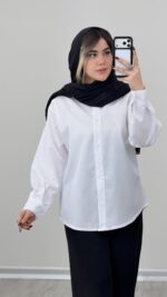 شومیز سفید کد 09173