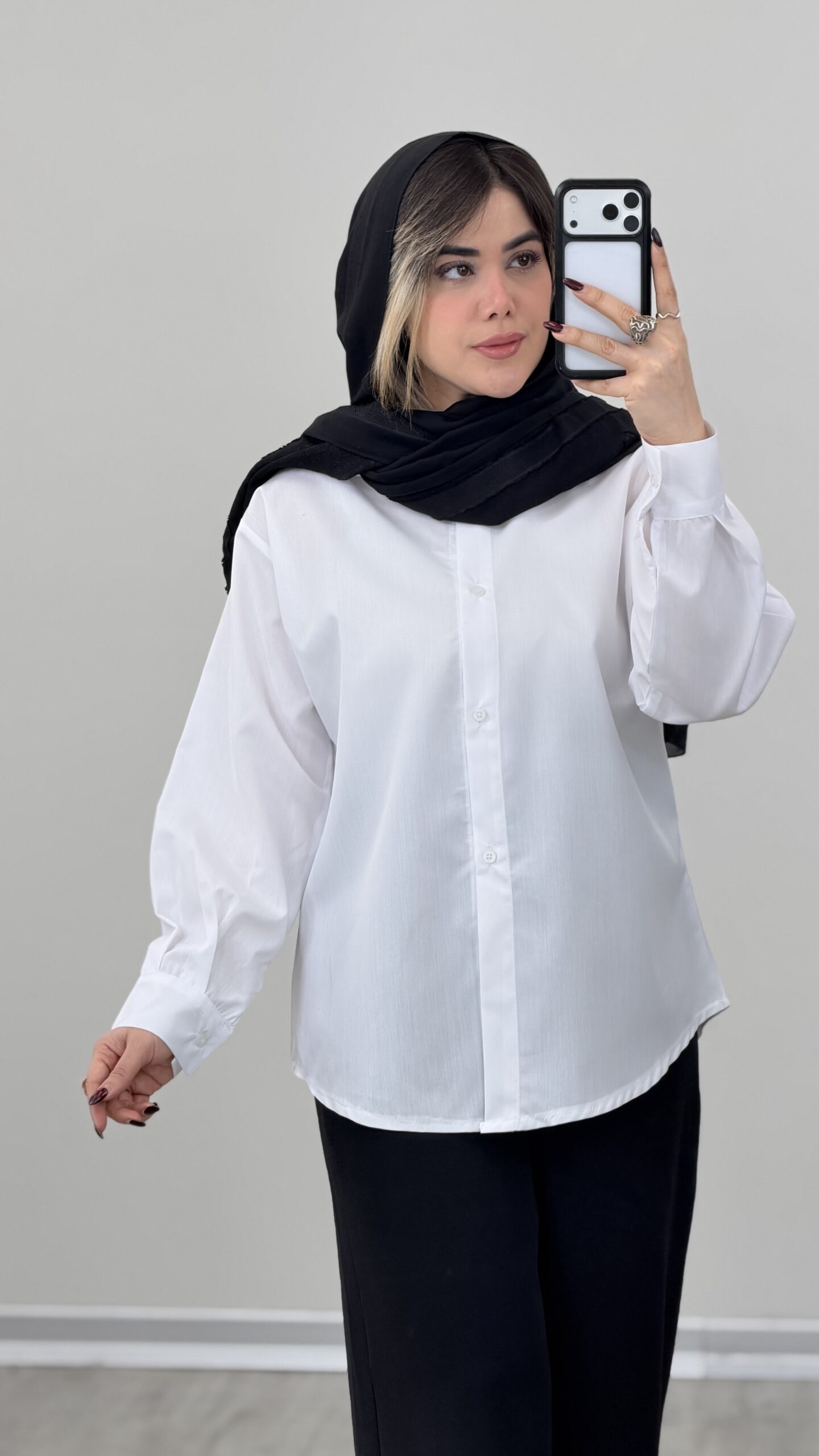IMG_7480 شومیز سفید کد 09173 - Image 1