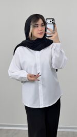 شومیز سفید کد 09173 - Image 2
