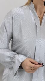 شومیز ساتن مدل روشا کد 09171 A-9 - Image 10