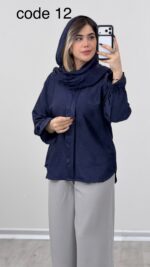 شومیز ساتن مدل روشا کد 09171 A-9 - Image 13