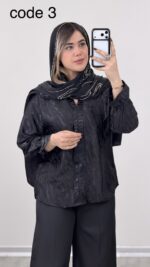 شومیز ساتن مدل روشا کد 09171 A-9 - Image 11