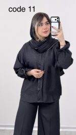 شومیز ساتن مدل روشا کد 09171 A-9 - Image 7