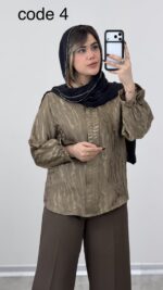 شومیز ساتن مدل روشا کد 09171 A-9 - Image 8