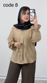 شومیز ساتن مدل روشا کد 09171 A-9 - Image 3
