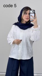 شومیز ساتن مدل روشا کد 09171 A-9 - Image 5