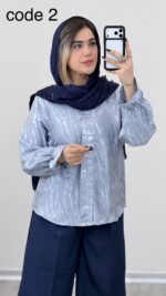 شومیز ساتن مدل روشا کد 09171 A-9