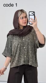 شومیز پلنگی مدل شهرزاد کد 09218 A-18 - Image 3