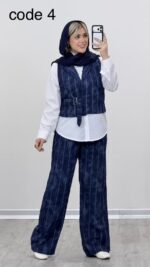 شومیز + وست + شلوار مدل نگین کد 09266 A-14 - Image 6