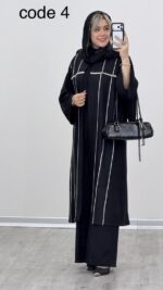مانتو بلند مدل دنیز کد 09230 A-10 - Image 6