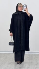 مانتو بلند مزونی (ویژه محرم) کد 09252 A-6