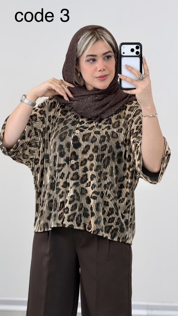 dca23c21-6d15-4e90-b6b5-c963db856da3 شومیز پلنگی مدل شهرزاد کد 09218 A-18 - Image 1