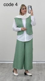 جلیقه + شومیز + شلوار مدل آنا کد 09276 A-4 - Image 6