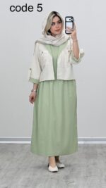کت و سارافون مدل نازگل کد 09191 A-12 - Image 4