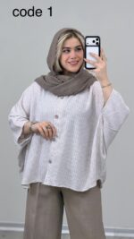 شومیز کیمونو مدل آرشین کد 09284 A-18 - Image 2