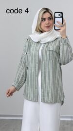 شومیز بغل حلقه کد 09185 A-4