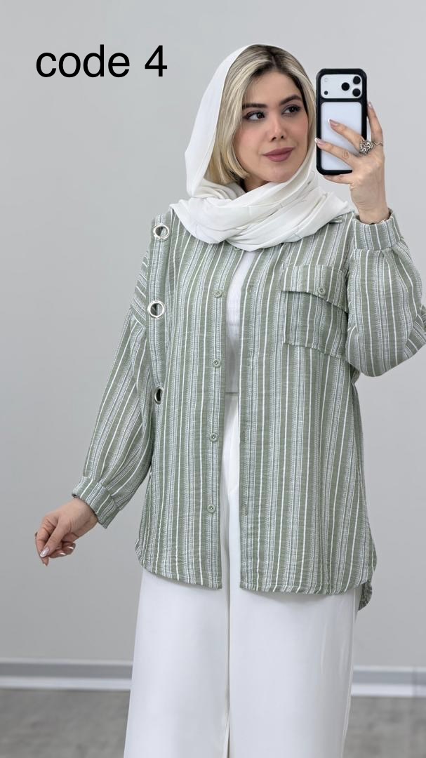 ef0f49bc-06f2-409f-b845-c2070f27847d شومیز بغل حلقه کد 09185 A-4 - Image 1
