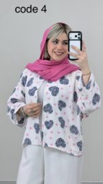 شومیز طرح قلب کد 09246 A-18 - Image 5