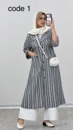 مانتو بلند مدل نادیا کد 09303 B-15