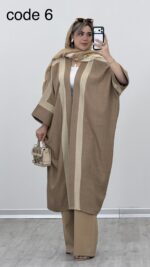 مانتو بلند کیمونو کد 09292 A-6 - Image 5