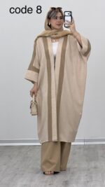 مانتو بلند کیمونو کد 09292 A-6 - Image 9