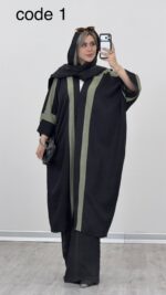 مانتو بلند کیمونو کد 09292 A-6 - Image 10