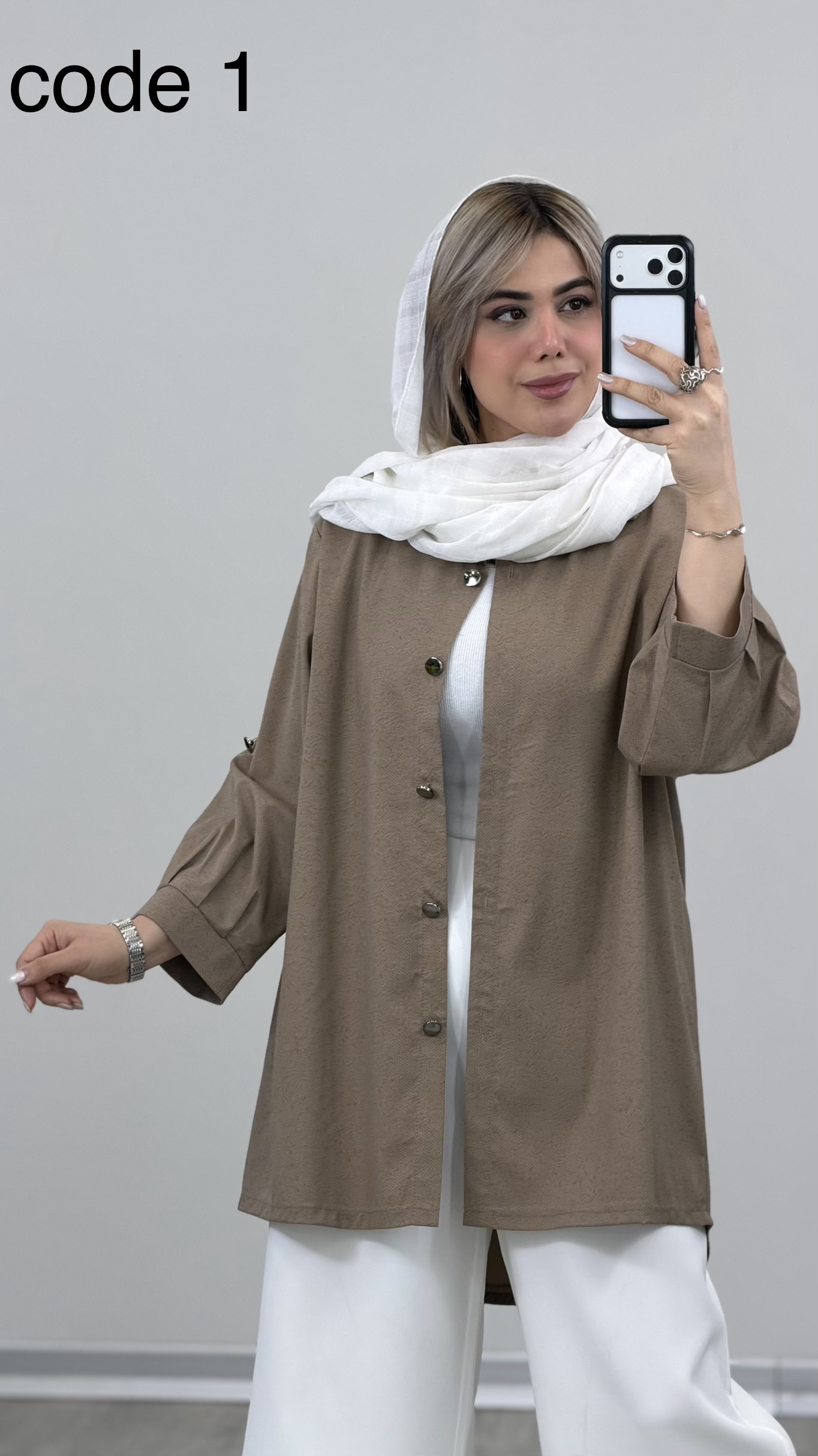 IMG_0243 مانتو مدل ترنم کد 09315 A-5 - Image 1