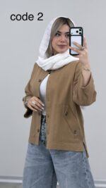 مانتو کتان مدل دریا کد 09298 A-20 - Image 5