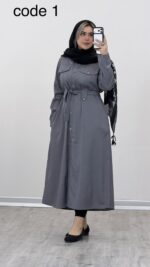 مانتو بلند مدل بهناز کد 09305 A-16 - Image 8