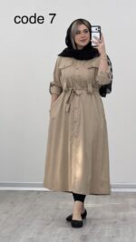 مانتو بلند مدل بهناز کد 09305 A-16 - Image 9
