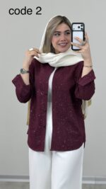 شومیز مدل گلنوش کد 09325 A-20