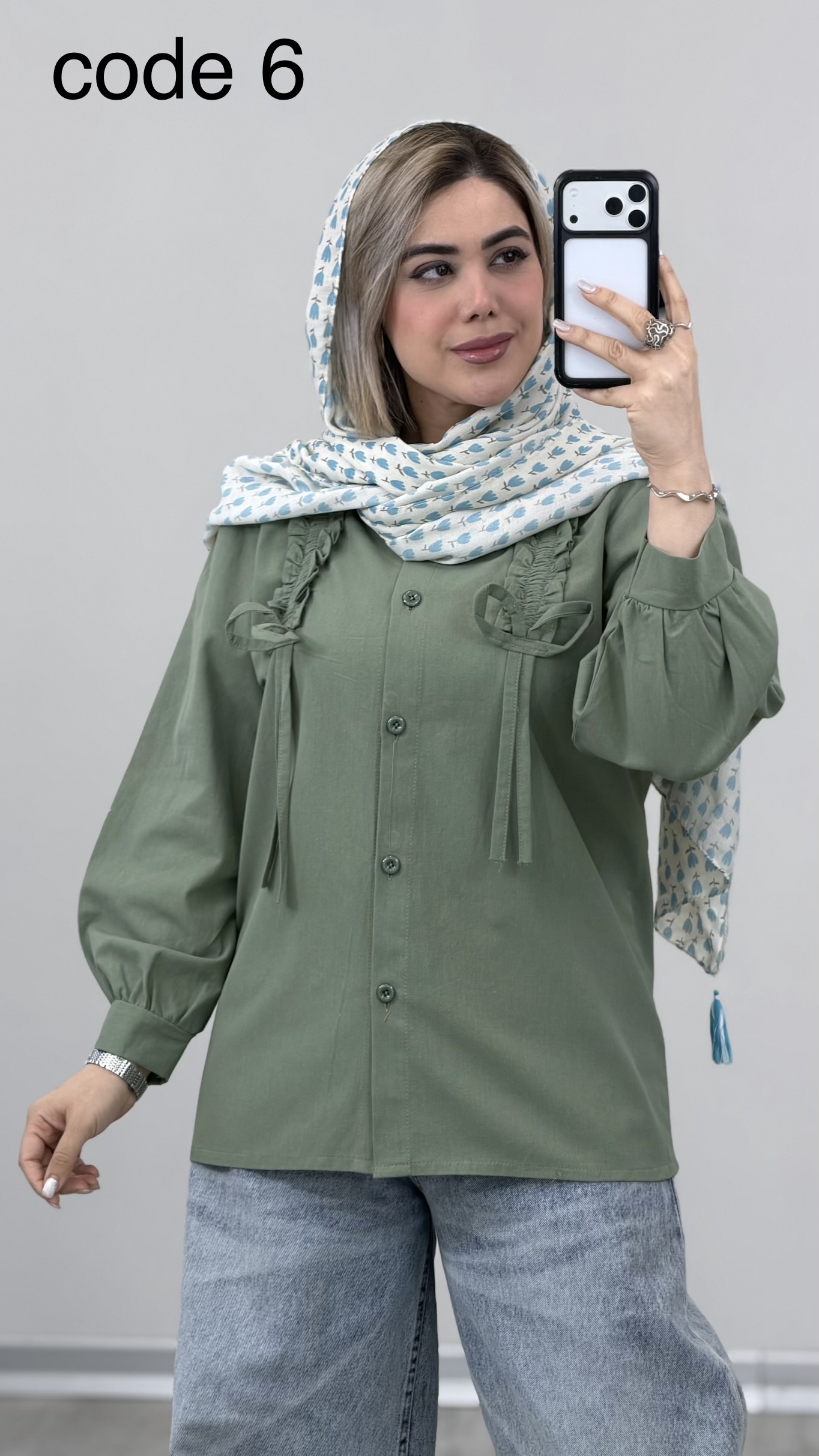 IMG_0515 شومیز مدل مایا کد 09330 B-12 - Image 1