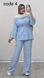 شومیز و شلوار مدل سوگل کد 09331 A-1 - Image 6