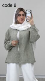شومیز لینن مدل ژیلا کد 09359 A-9 - Image 8