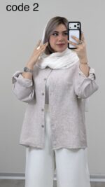 شومیز لینن مدل ژیلا کد 09359 A-9 - Image 3