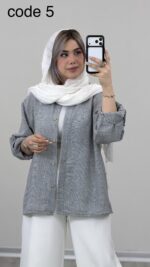 شومیز لینن مدل ژیلا کد 09359 A-9 - Image 5