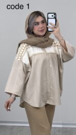 شومیز‌ مدل نسیم کد 09346 A_12 - Image 6
