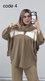 شومیز‌ مدل نسیم کد 09346 A_12 - Image 7