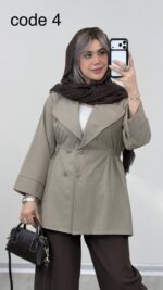 مانتو کمرکش مدل لیانا کد 09360 - Image 4