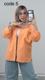 مانتو کتان مدل کاکتوس کد 09349