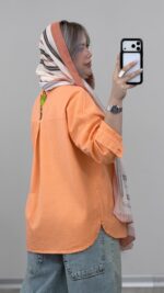 مانتو کتان مدل کاکتوس کد 09349 - Image 4