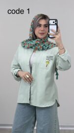 مانتو کتان مدل کاکتوس کد 09349 - Image 5