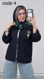 مانتو کتان مدل کاکتوس کد 09349 - Image 3