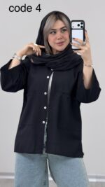 شومیز دوجیب مدل تارا کد 09342 A-18 - Image 8