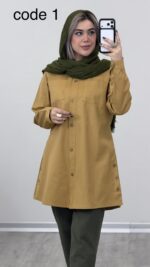 مانتو کتان مدل شیوا کد 09358 - Image 6